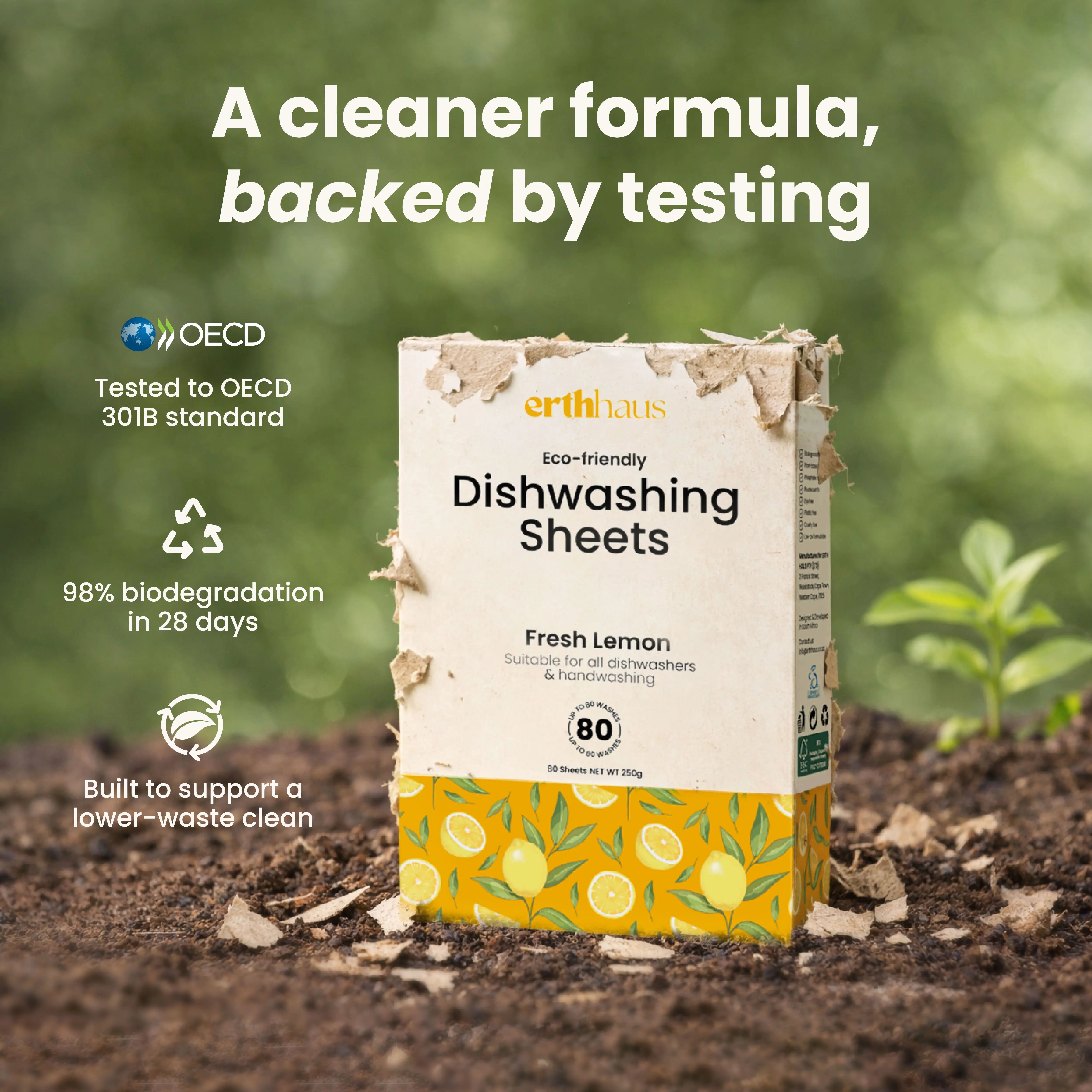 Erthhaus Eco-Friendly Dishwasher Sheets (80 washes)
